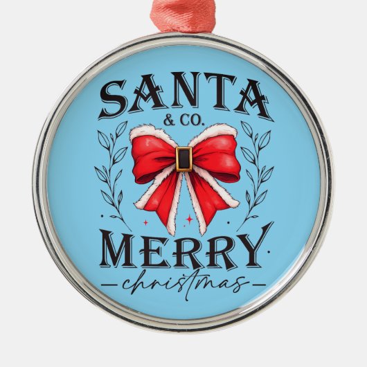 Santa & Co. Metalen Ornament (Voorkant)