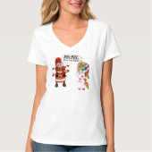 Santa Conversation With Unicorn Shirt - Funny! (Voorkant)