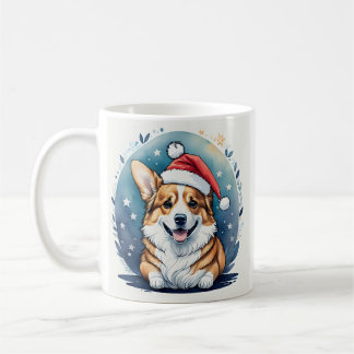 Santa Corgi Kerst Mok