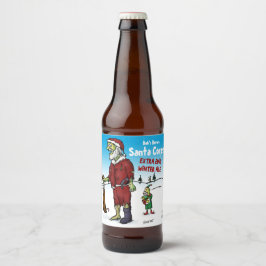 Santa Corpse Funny Cartoon Bier Etiket