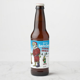Santa Corpse Funny Cartoon Bier Etiket