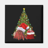 Santa Crab Funny Christmas Hermit Crab Lover Magneet (Voorkant)