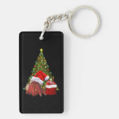 Santa Crab Funny Christmas Hermit Crab Lover Sleutelhanger (achterkant)
