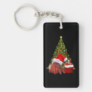 Santa Crab Funny Christmas Hermit Crab Lover Sleutelhanger