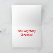 santa crap 3 feestdagen kaart (Binnen)