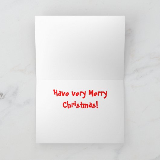 santa crap 3 feestdagen kaart (Binnen)