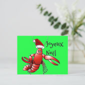 Santa Crawdad (Santa Craws) Briefkaart (Staand voorkant)