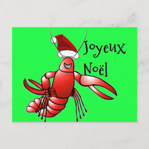 Santa Crawdad (Santa Craws) Briefkaart
