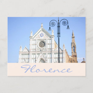 Santa Croce Kathedraal Davidster Florence Briefkaart