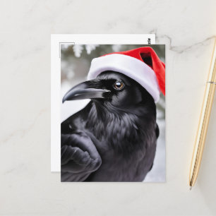Santa Crow Briefkaart