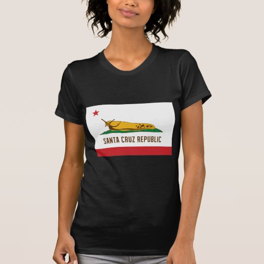 Santa Cruz, Banana Slug Flag T-shirt (Voorkant)
