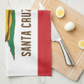 Santa Cruz, Banana Slug Flag Theedoek (Quarter Fold)