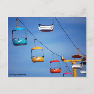 Santa Cruz Beach Boardwalk Tram Briefkaart