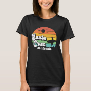 Santa Cruz Beach California  Retro Surfer M T-shirt