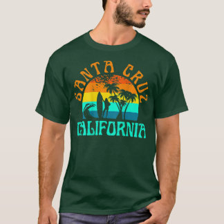 Santa Cruz Beach California Surf Surfer Retro Suns T-shirt