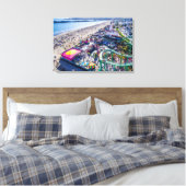 Santa Cruz Boardwalk Canvas Afdruk (Insitu (Slaapkamer))