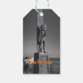 Santa Cruz, CA Halloween thema sticker Cadeaulabel (Voorkant)