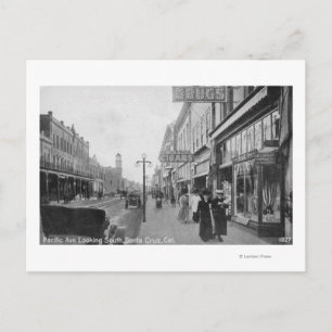 Santa Cruz, CA - Pacific Avenue Briefkaart