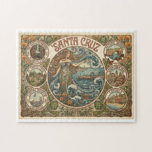 Santa Cruz California Art-Nouveau Kust Legpuzzel