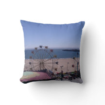Santa Cruz California Boardwalk Pillow
