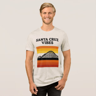 Santa Cruz California Boardwalk-sfeer Tri-Blend Shirt