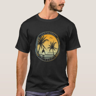 Santa Cruz California CA Retro Surfer 6 T-shirt