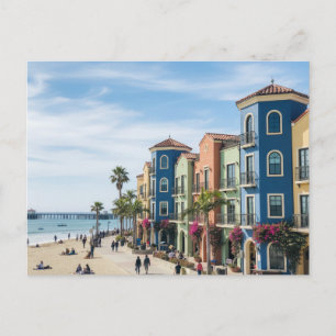 Santa Cruz California Capitola Venetian Court Briefkaart