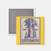Santa Cruz California - Huis van de grote bomen Magneet (Voorkant / Achterkant)