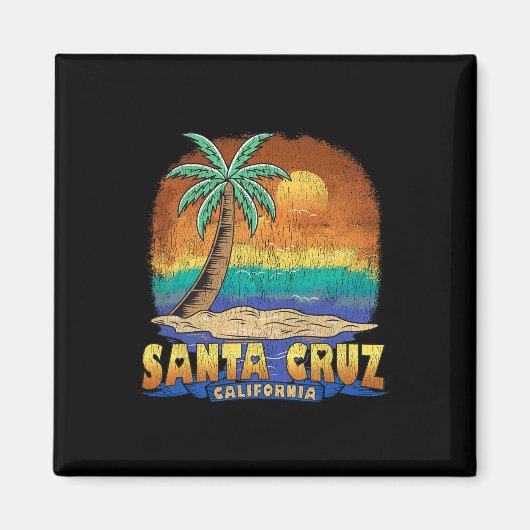 Santa Cruz California  noodlijdend souvenir Magneet (Voorkant)