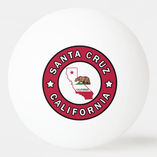 Santa Cruz California Pingpongballen (Voorkant)