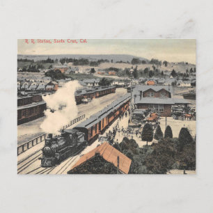Santa Cruz California Railroad Station 1907 Briefkaart