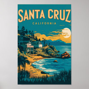 Santa Cruz California Reizen Poster