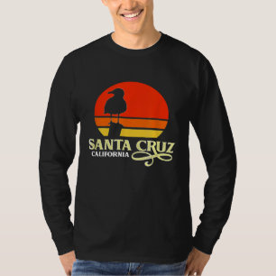 Santa Cruz California Retro Zeemeeuw Zonsondergang T-shirt