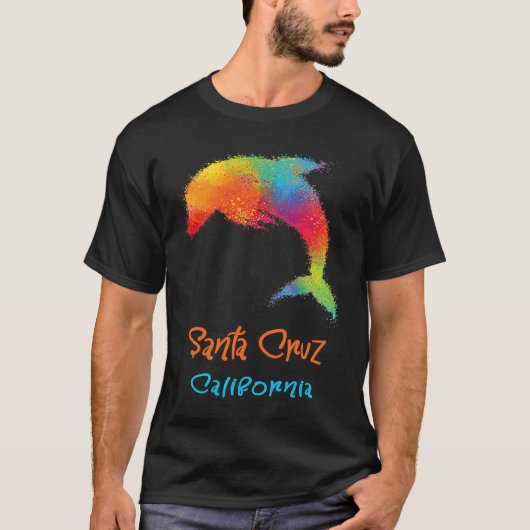 Santa Cruz California Souvenir 2 T-shirt (Voorkant)