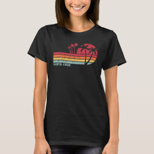 Santa Cruz California Sunset Beach 70s 80s T-shirt