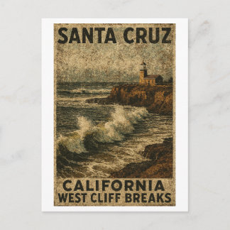 Santa Cruz California West Cliff Steamer Lane Briefkaart