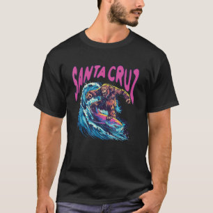 Santa Cruz California Zomersurfen Bigfoot Shar T-shirt