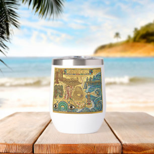 Santa Cruz Californie Mosaïque Carte Jetée Plage