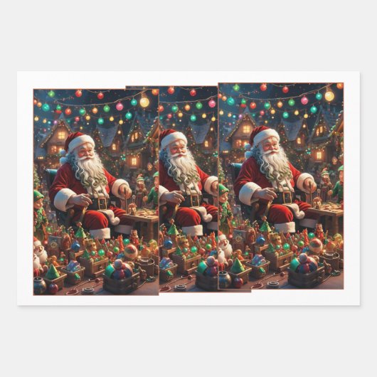 Santa Cruz Christmas Charm Wrapping Paper (Voorkant 3)