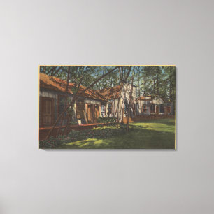 Santa Cruz County, CA - Pioneer Town Canvas Afdruk