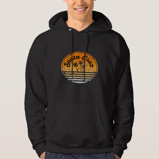 Santa Cruz Retro Surf Palm Tree Hoodie (Voorkant)