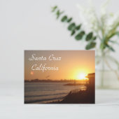 Santa Cruz Sunset van de vuurtoren Briefkaart (Staand voorkant)