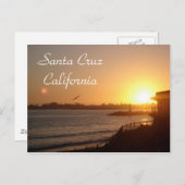 Santa Cruz Sunset van de vuurtoren Briefkaart (Voorkant / Achterkant)