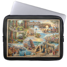Santa Cruz Vibe Kaart – Culturele Kust Kunstprint