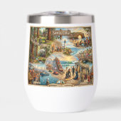 Santa Cruz Vibe Map – Cultural Coastal Art Print (Avant)