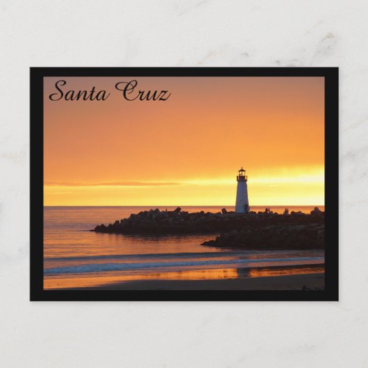 Santa Cruz vuurtoren Briefkaart (Voorkant)