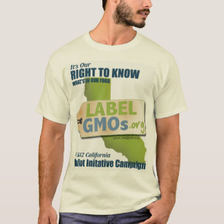 Santa Cruz zonder GGO's, niet getest, niet geëtike T-shirt