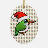 Santa Cuban Tody Keramisch Ornament (Voorkant)