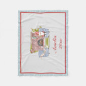 Santa Custom Name Year Keepomwille Fleece Blanket Deken (Voorkant)