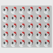 Santa Dalmatian Cadeaupapier (Vlak)